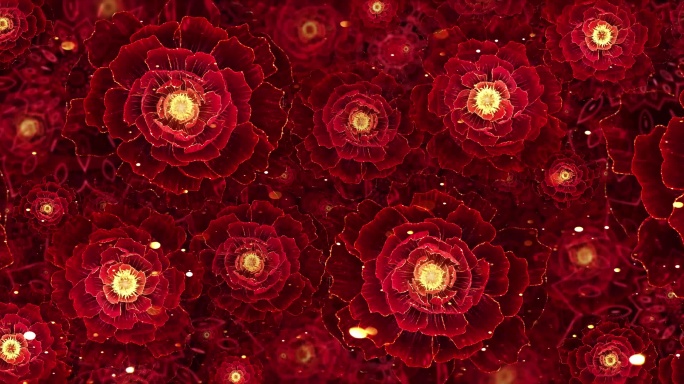 8K牡丹花开 唯美牡丹花开大屏