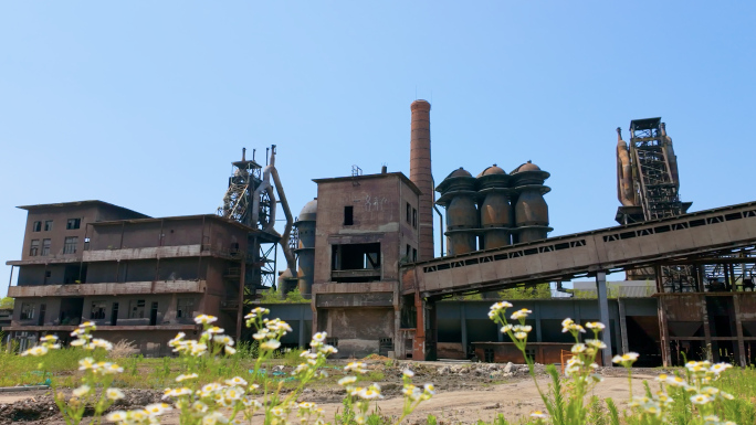 老旧厂房 老国营钢铁厂