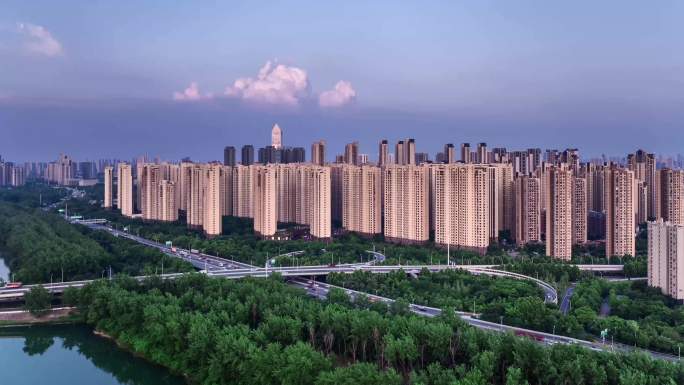 延时 城市风光 城市车流