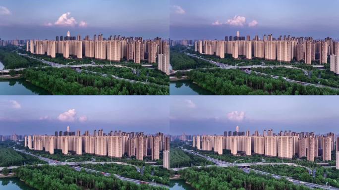 延时 城市风光 城市车流