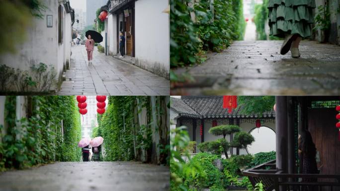 下雨青果巷实拍