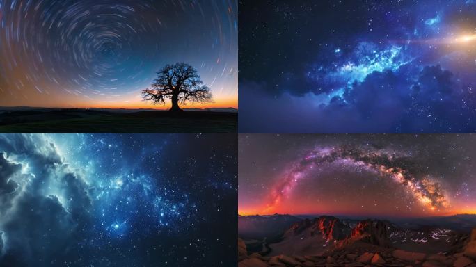 旅游景观-壮丽星空延时摄影合集