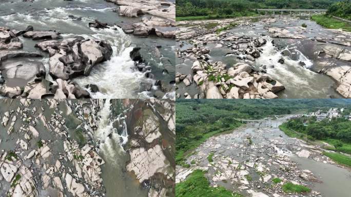 海南琼中乘坡河石臼群