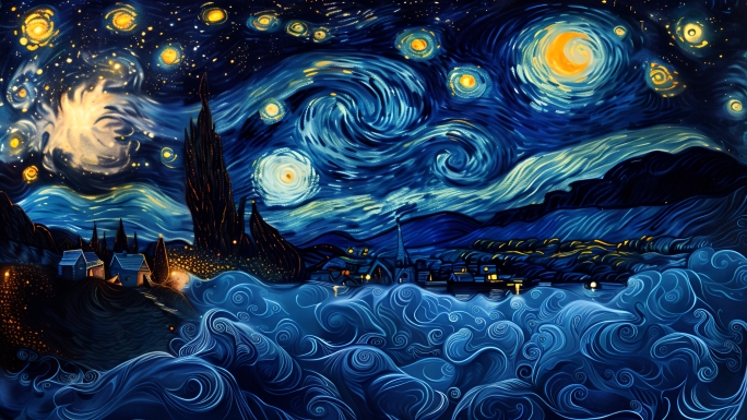 梵高艺术画作风格合集