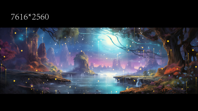 梦幻森林舞台背景