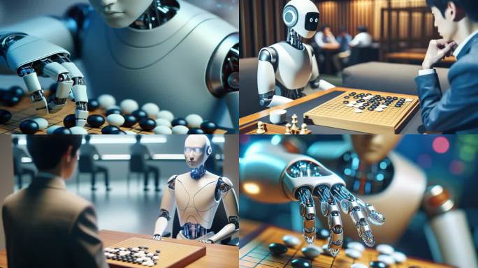 AI人工智能和人类下围棋4K