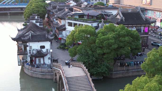 常州西瀛里明城墙航拍