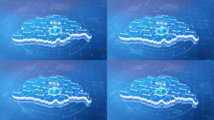 衡阳市衡阳县蓝色三维科技区位地图
