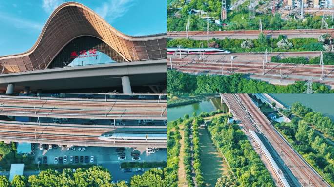 航拍武汉站