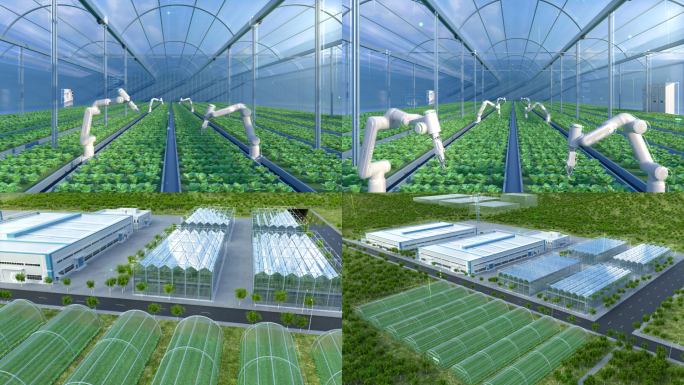 智慧农业三维动画视频素材