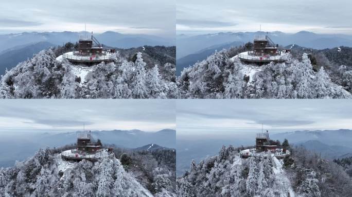 历史文化名城武冈 鸟瞰雪峰山余脉武冈云山