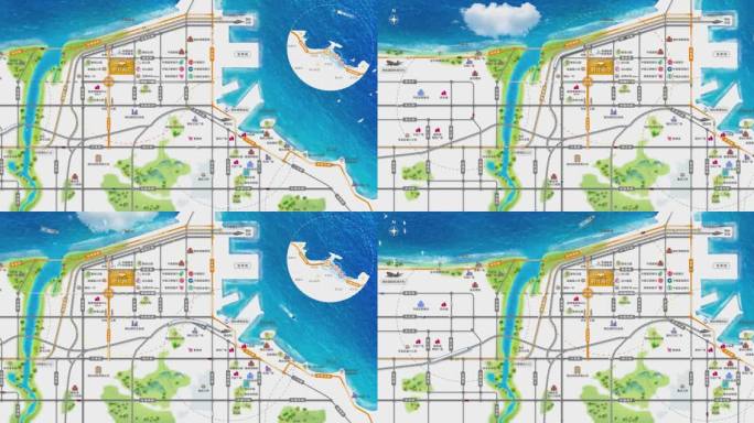 区位图动画电子区域沙盘电子区位图动画