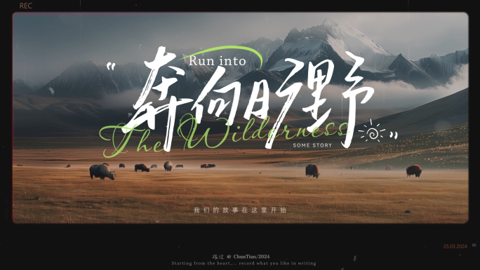 唯美胶片旅游电影vlog文字片头
