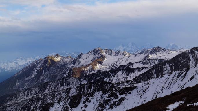 雪山延时摄影 雅拉雪山 贡嘎雪山 折多山