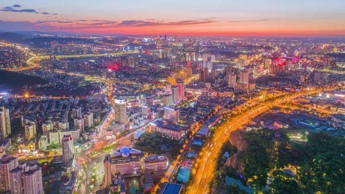 乌鲁木齐夜景延时