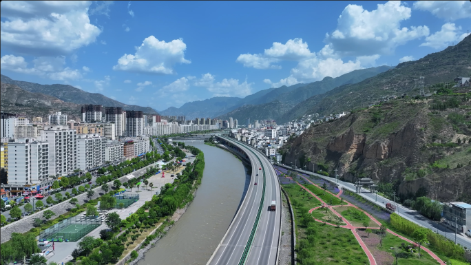 甘肃陇南合集 武都高架桥 东江新区