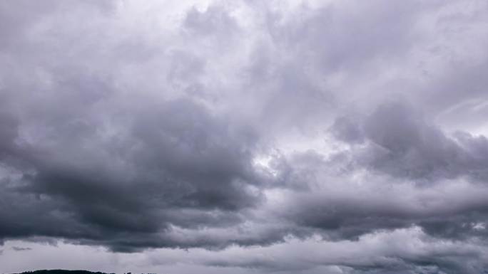 8K震撼黑云乌云压境天空乌云滚滚航拍视频