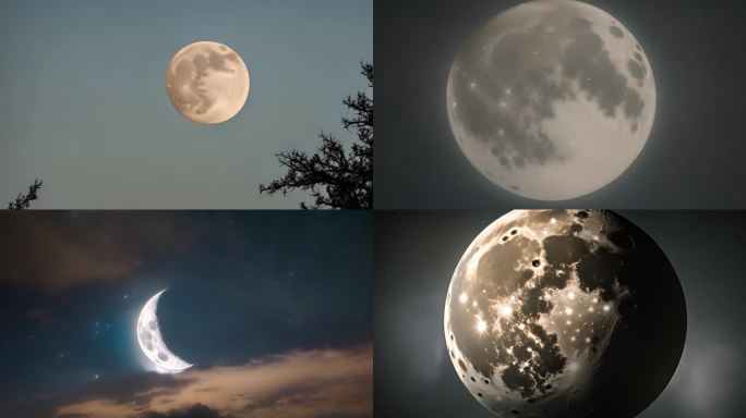 唯美月亮、月色、大月亮