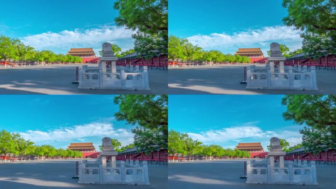 2024北京中轴线故宫博物院午门风光延时