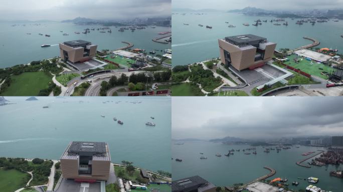 香港故宫文化博物馆航拍