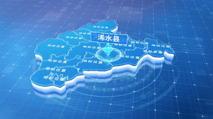 黄冈市浠水县蓝色三维科技区位地图