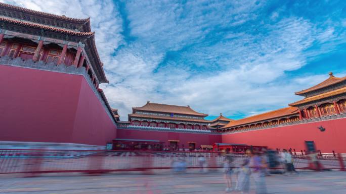2024北京中轴线故宫博物院午门移动延时