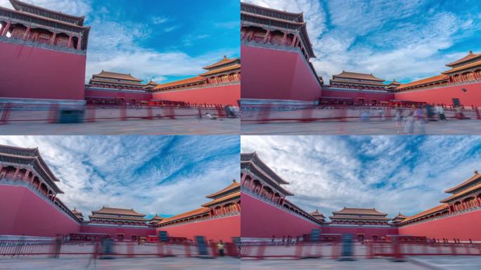 2024北京中轴线故宫博物院午门移动延时