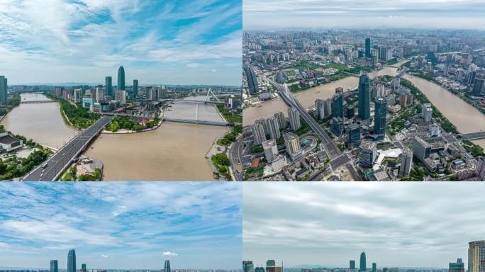 2024宁波地标航拍延时