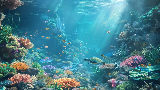 海洋世界珊瑚世界海底世界