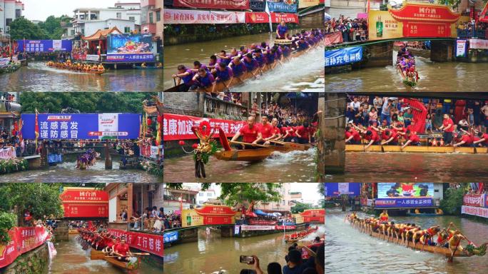 佛山端午叠滘龙船漂移 圣堂L弯 超慢动作