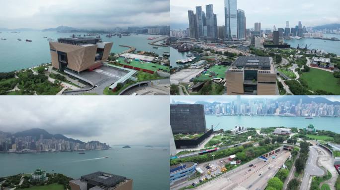 香港西九文化区航拍