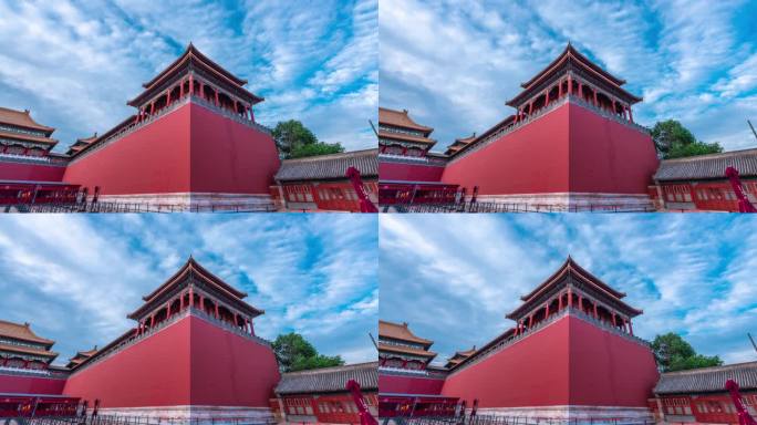 2024北京故宫博物院午门城墙风光延时