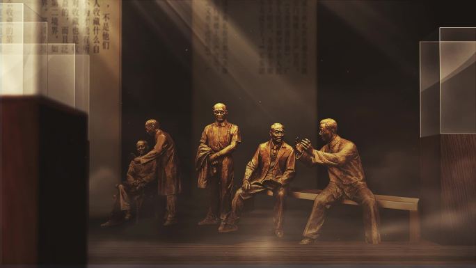 中国脊梁群像雕塑