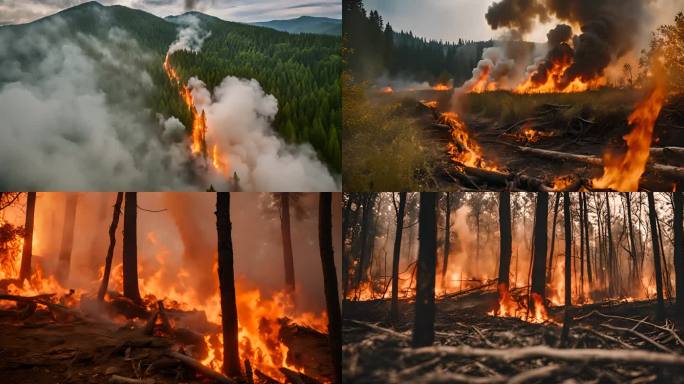 火灾自然灾害森林大火