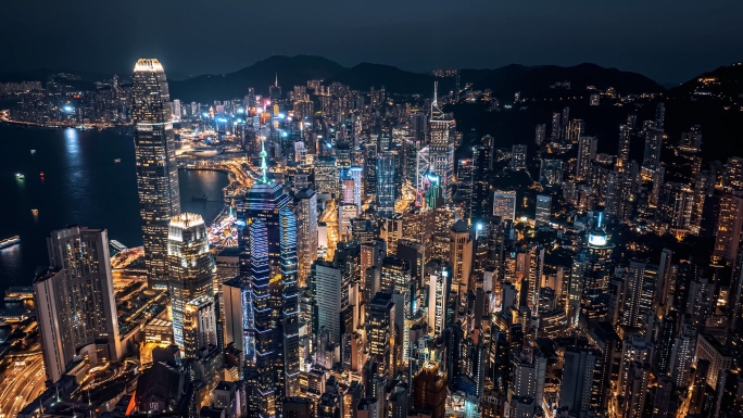 香港航拍夜景合集
