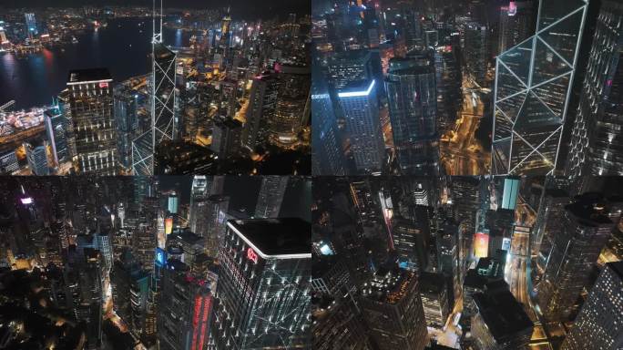 香港航拍夜景合集