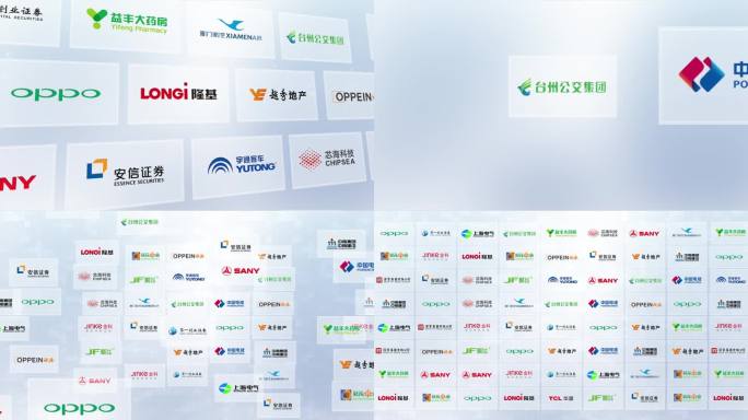 logo墙汇聚