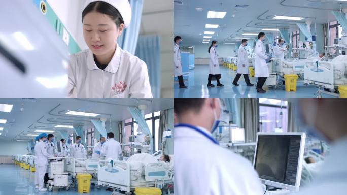 护士打理病房医生查房巡房慰问病患