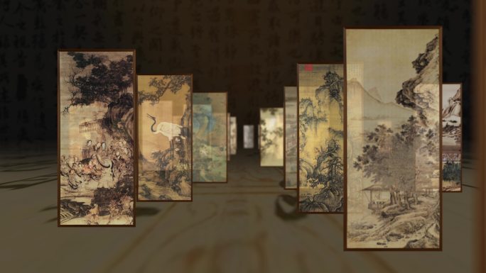 山水画冲屏