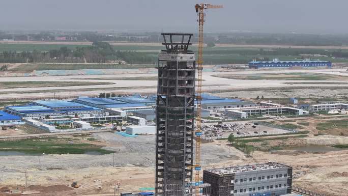 盛乐国际机场在建中指挥塔