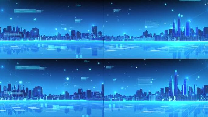 E3D科技智慧城市AE模板-深圳建筑宽屏