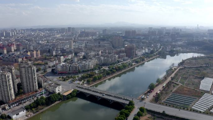 江西上饶横峰县城市风光