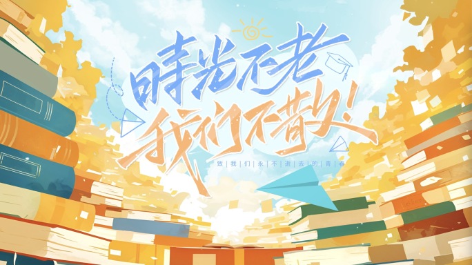 毕业季开学读书日文字模版