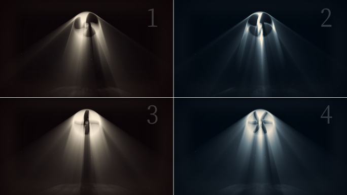 【AE+视频】逆光出风口风扇页透光背景