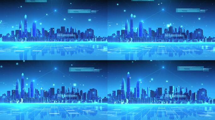 E3D科技智慧城市AE模板源文件-深圳