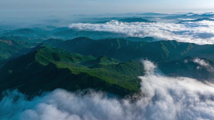 辽宁营口黄丫口云海自然风光片头大气