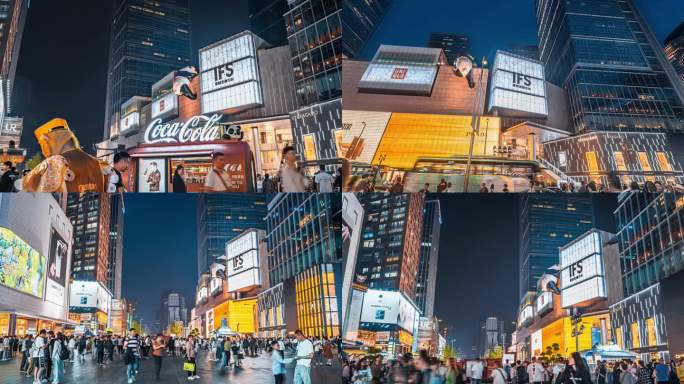 2024春熙路大范围日转夜延时合集