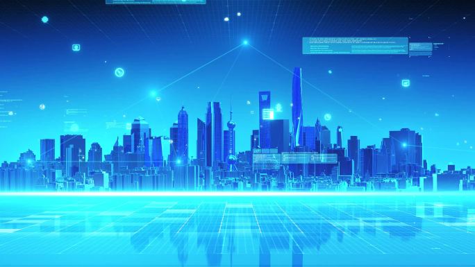 E3D科技智慧城市AE模板源文件-上海
