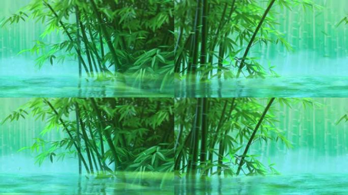 中国风竹林背景循环