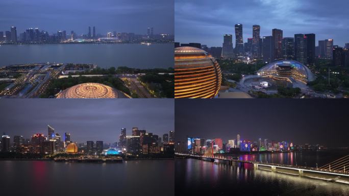 钱江夜景 奥体夜景 钱江新城夜景合集